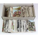 Topographical real photos, selection in long box, commencing with letter C, duplication (approx 1000