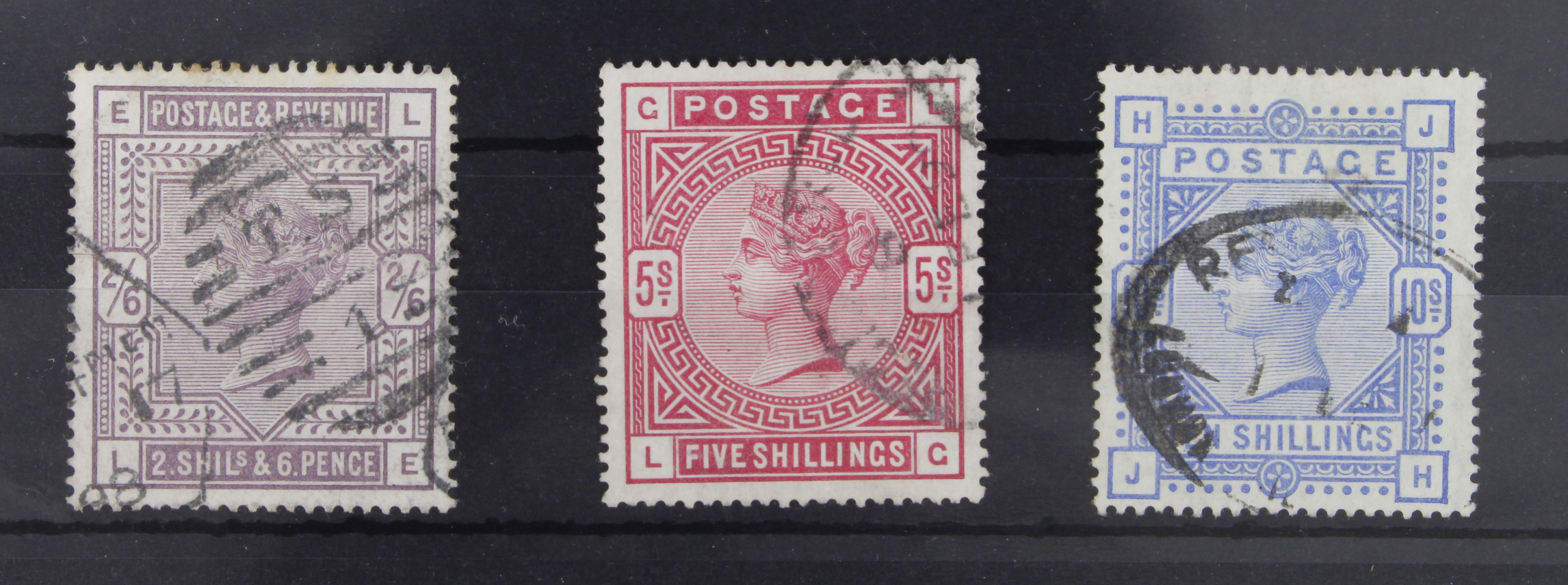 GB - QV 1883-84 High Values set SG178-183, cat £900. Good used. (3)