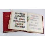 New Ideal Postage Stamp Albums (red) for Foreign Countries, with issues to 1936 (pair), with some