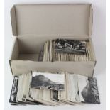 Topographical large cards in long box housing diverse collection, duplication   (approx 850 cards)