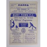 Bury Town v Ipswich, Suffolk Premier Cup 2nd Rnd, 25/1/1964