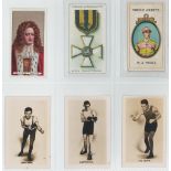 Cards of interest, 6 cards contained in a page, being Taddy - Honours & Ribbons no.3 & Famous