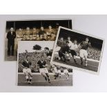 Cardiff City season 1959/60 original Press photos, all with Accreditation to reverse. 3x black &