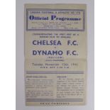 Chelsea v Moscow Dynamo (Fr), from famous Dynamo Tour to UK 1945. Played at Stamford Bridge on 13/