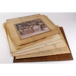 Seven large photos, including four large Boer War Period photos, 1898 - 1901, of Manor Park