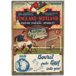 England v Scotland at Wembley programme - 9th April 1932