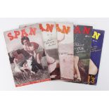 Adult Span magazines 1950's (x5) No's 7, 17, 21, 31, 42. Mixed condition