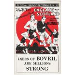 England v Scotland at Wembley programme - 14th April 1934