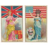 Cope - Flags, Arms & Types of Nations (numbered), complete set in large pages, mainly G - VG,