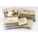 Box containing large quantity of odd cards, approx 59 manufacturers albums with cards, other odd