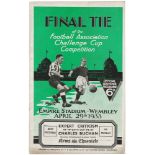 F A Cup Final programme - Everton v Manchester City 29th April 1933