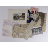 Mollie Phillips, female Ice Skater - ephemera relating to 1936 Winter Olympics in Garmisch -