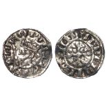 Henry I silver penny, Profile/cross fleury type, S.1263A, moneyer Aelfwine, London Mint, 1.33g, GF