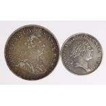 Bank Tokens (2): Three Shillings 1811 nVF, and 18d 1814 VF