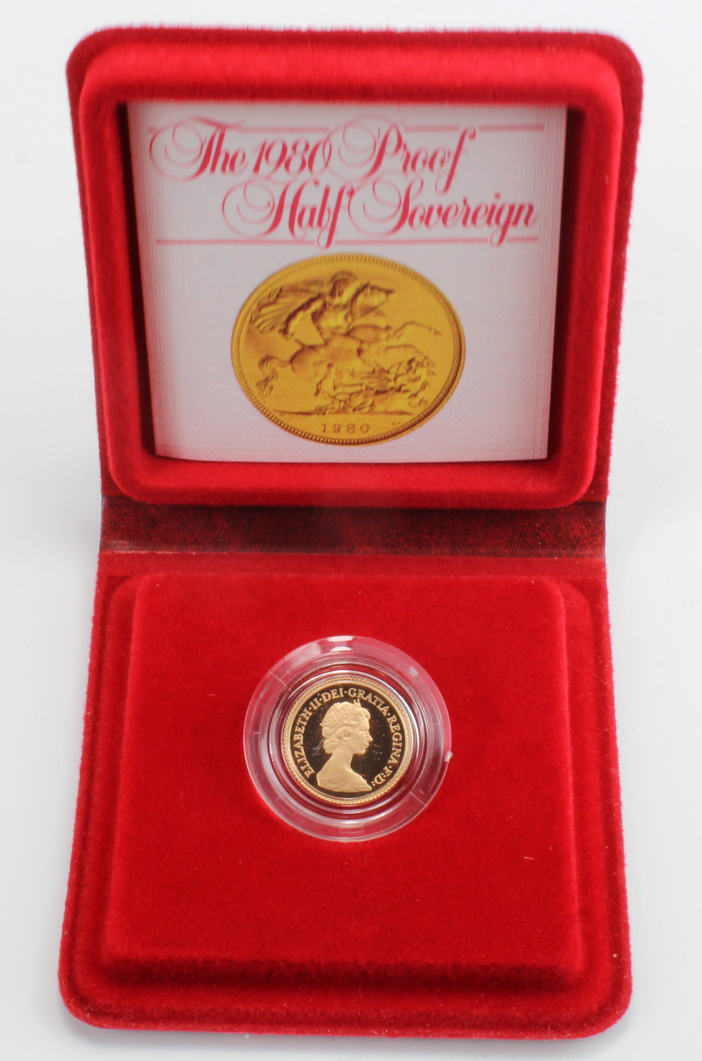 Half Sovereign 1980 Proof FDC boxed as issued