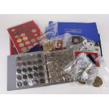 World Coins & Medals etc, a large collection in two Lindner trays, several albums, silver noted, al