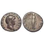 Roman Imperial, Otho silver denarius, Rome 69 AD, 3.2g, 18mm, Securitas reverse, RIC 8, toned nVF/F,
