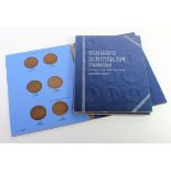 GB Pennies housed in two Whitman Folders: 1902 to 1929, and 1930 to 1966, these complete, from