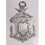 Duke of Wellington (W.R.R.) Keighley, 3rd. Vol. Battn. Attractive & finely detailed silver