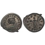 Roman Imperial, Magnia Urbica (wife of Carus) trace silver BI antoninianus, Augusta 283-285, 3.