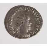 Trebonianus Gallus silver antoninianus 251-252 AD, Antioch Mint, 'ADVENTVS' type reverse, RCVIII