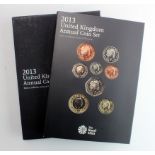 Annual Coin Set 2013 (fifteen coins) BU in the Royal mint folder with booklet and sleeve.