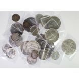 GB Silver Coins (23) 19th-20thC, mixed grade including high grade.