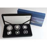 Britannia six coin silver set 2018 FDC boxed as issued