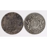 Mexico silver (2): 8 Reales 1736 Mo MF, porous toned VF (unknown shipwreck), and Empire of