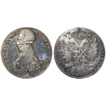 Malta silver 30 Tari 1798, KM# 345.1, 28.0g, cleaned ex-mount VF (file marks on edge)