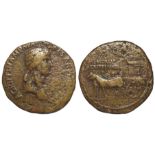 Roman Imperial, Agrippina Senior (died 33 AD) AE sestertius, Rome Mint 37-41 AD struck under