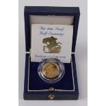 Half Sovereign 1986 Proof FDC boxed as issued