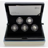 Fifty Pence 2019 Silver proof five coin set "British Culture" includes standard 50p reverse,