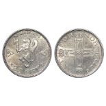 Norway silver 25 Ore 1912 EF, rare date.