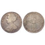 Crown 1707E, Sexto, Edinburgh Mint, nVF