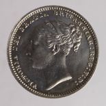 Shilling 1880 cleaned EF