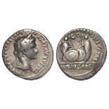 Roman Imperial, Augustus silver denarius, Rome 7-6 BC, 3.58g, 19.5mm. Obv: CAESAR AVGVSTVS DIVI F