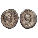Roman Triumviral, Mark Antony and Octavian silver denarius, travelling mint c.41 BC, 3.36g, 19.
