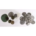 Roman Coins (18) including 11x denarii, silver or plated; noted Geta Felicitas type GVF, Diva
