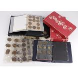 GB Coins: Predecimal 19th-20thC in six small to medium size albums, plus some loose pages.