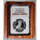 Platinum 1oz: 100th Anniversary of the First World War - Outbreak 2014 UK £100 slabbed NGC PF 70