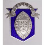 Musselburgh Fair Day Assoc. Ld. Director's silver badge, hallmarked JR (twice) Edinburgh, 1905.