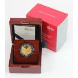 Twenty Five Pounds 2019 "The Ceremony of the Keys" Quarter ounce gold proof. FDC boxed as issued