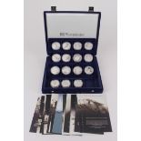 World Crown-size silver proof issues (23) All from the Royal mint issue "WWI: The 90th