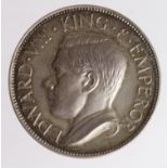 Fantasy Edward VII Crown in silver, dated 1936, struck later by Hearn, toned UNC