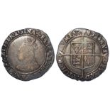 Elizabeth I Shilling Second Issue mm Cross-Crosslet S.2555 toned F/GF