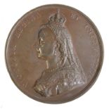 British Commemorative Medal, bronze d.77mm: Golden Jubilee of Queen Victoria 1887, official large
