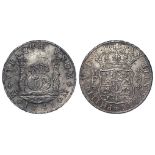 Mexico 'Pillar Dollar' silver 8 Reales 1741 Mo MF, toned and slightly pitted nEF (unknown