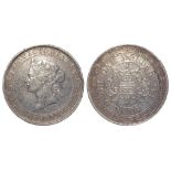 Hong Kong Silver Dollar 1867 VF with surface marks.