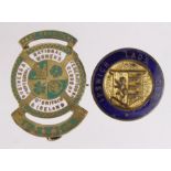 Ipswich badges (2) comprising Ipswich Lads Club and a Past Presidents badge for The National Women's